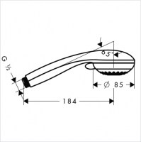 HANSGROHE CROMETTA 85 MULTI